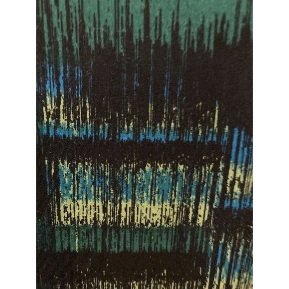 KENNETH COLE quarter sleeve Ruched Brushed pattern blouse. Size M - Picture 3 of 6